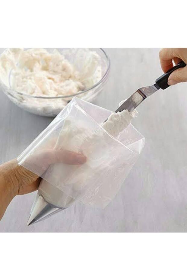 Kullan At Mini Krema Sıkma Torbası 15*35 Ölçü 20 Adet - 4