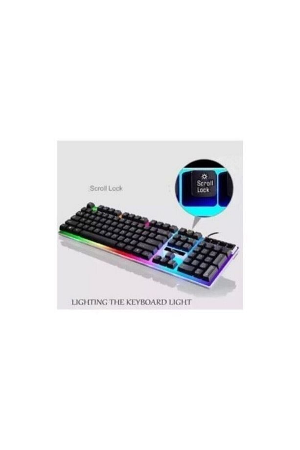 Gaming Set Kablolu Led Işıklı Oyuncu Klavye & Mouse Seti Usb Girişli - 4