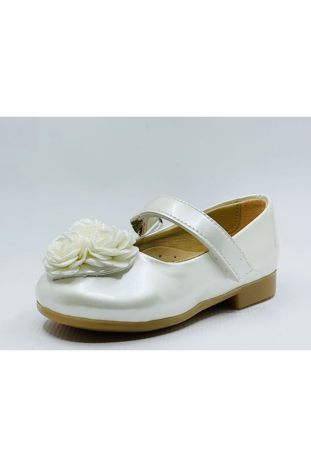 Mother of Pearl Rose Detailed Girl's Orthopedic Ballerinas