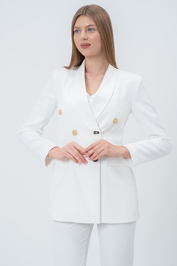 سترة بليزر ذات شكل مجفف - 3