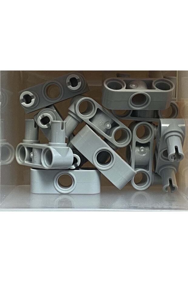 Original Technic Accessory Custom Moc Pin Connector Perpendicular 3l Double Pin Light Gray 2 Pieces