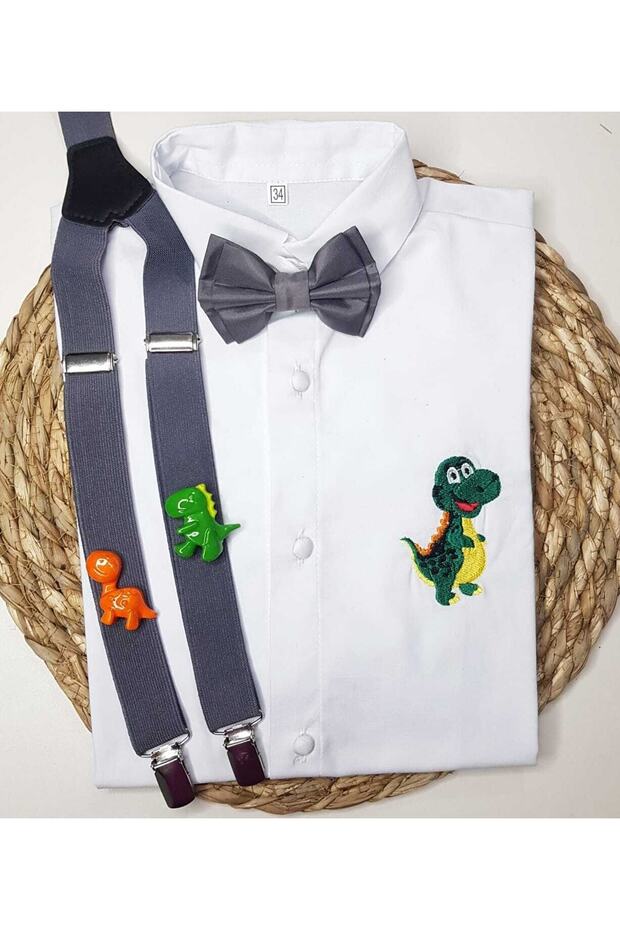 Dinosaur Concept Sling Bow Tie Shirt
