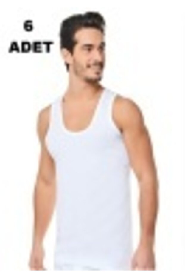 Men's Combed Cotton Undershirt 6 Pieces