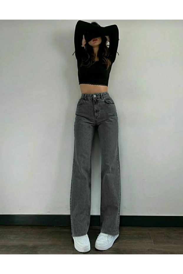 Palas Women's Stretchy Wide Leg Palazzo Trousers, Wide Leg Jeans