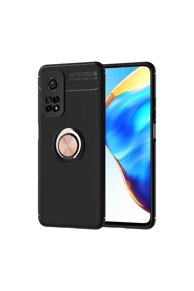 Xiaomi Mi 10t Pro 5g Case Smooth and Soft Back Surface Ravel Cover with Ring Stand