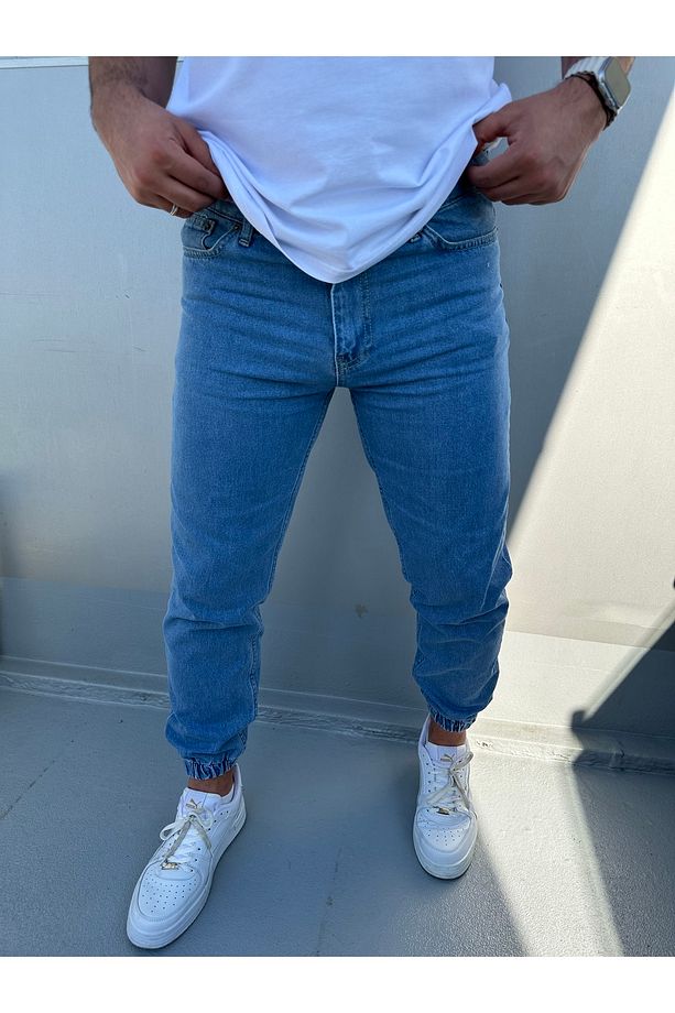 Füme Paça Lastikli Jogger Kot Pantolon - 1