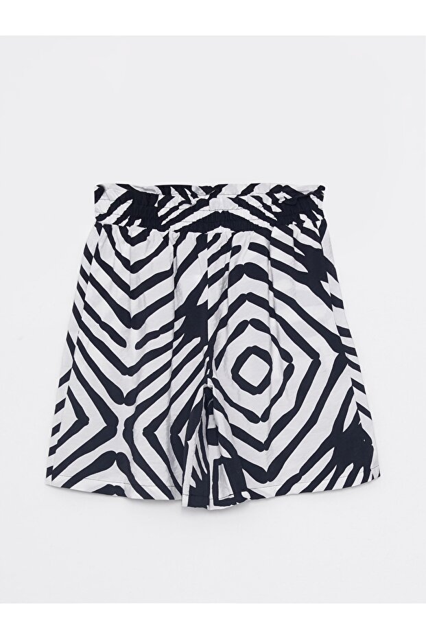 Dámské šortky se vzorem - elastický pas - 6