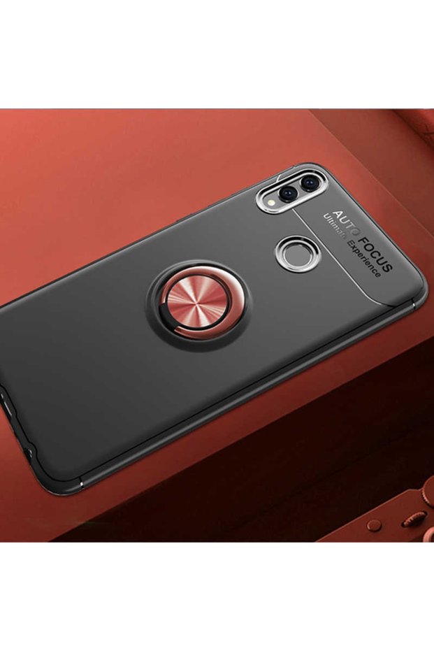 Huawei Honor 8C Case Smooth and Soft Back Surface Ravel Cover with Ring Stand