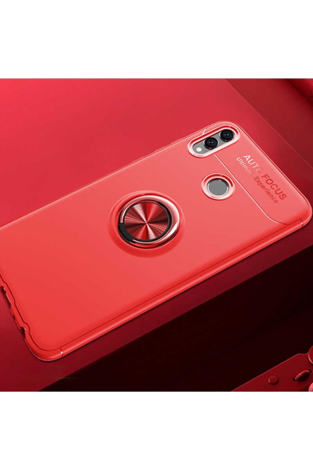 Huawei Honor 8C Case Smooth and Soft Back Surface Ravel Cover with Ring Stand