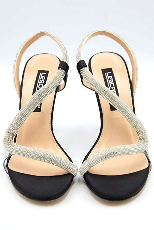Women's Diamond Stone Banded Heeled Shoes