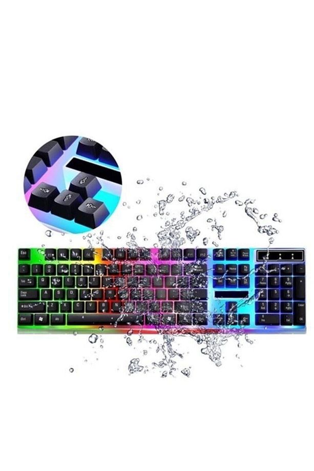 Gaming Set Kablolu Led Işıklı Oyuncu Klavye & Mouse Seti Usb Girişli - 5