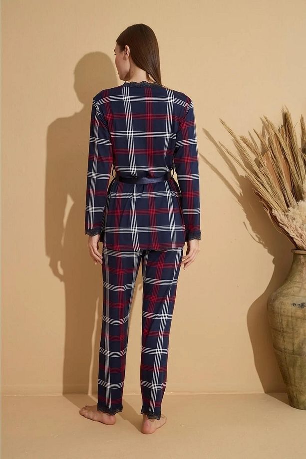 Kadın Milan Bambu Üçlü Pijama Takımı - 6