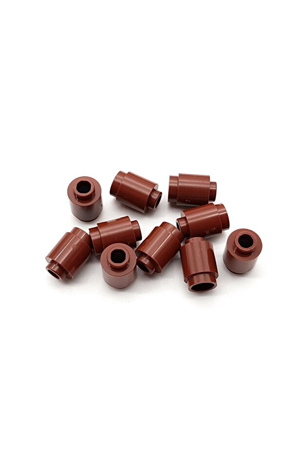 Original Accessory Custom Creator Brick Round 1 X 1 Round Brick Brown 8 Pieces to Send