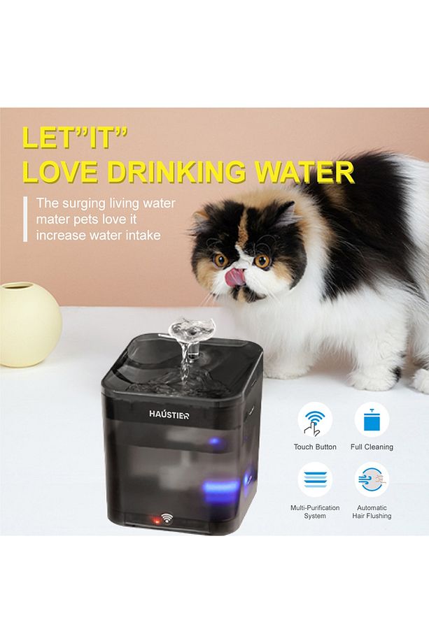 Wf004 Akıllı Kedi Köpek Su Sebili Su Şelalesi - Uv Su Filtrelemeli - Smart Wifi - Tuya App - 6