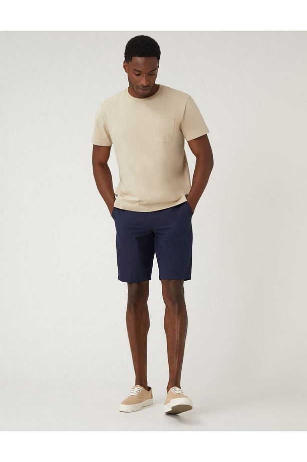 Saf Pamuklu Regular Fit Chino Şort - 1