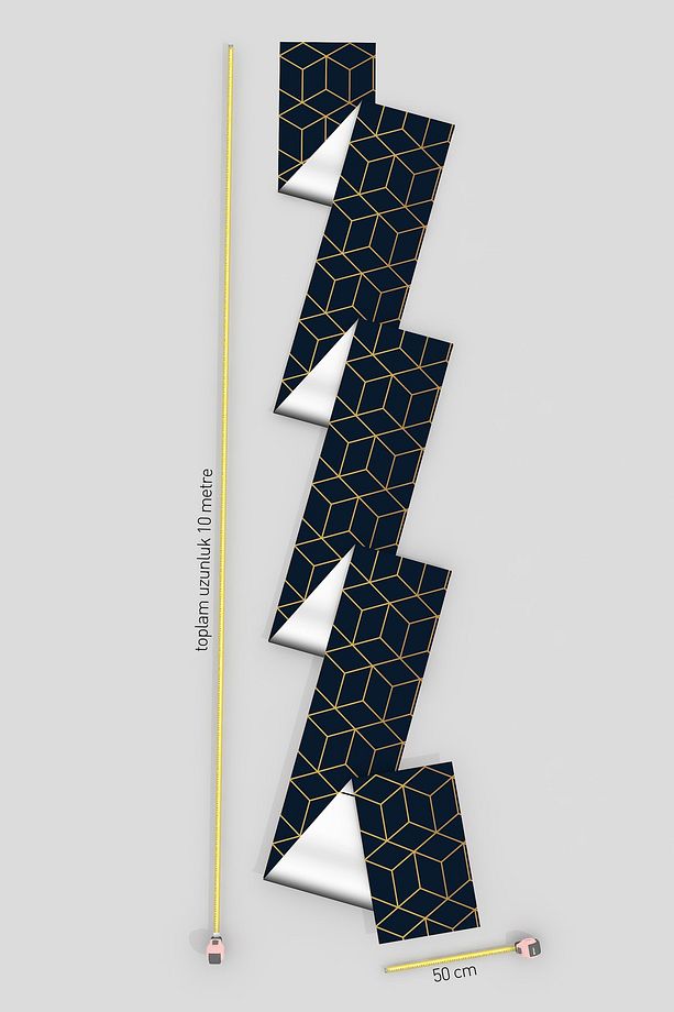 Kendinden Yapışkanlı Duvar-fayans Kaplama Folyosu 50cm X 10m - 7