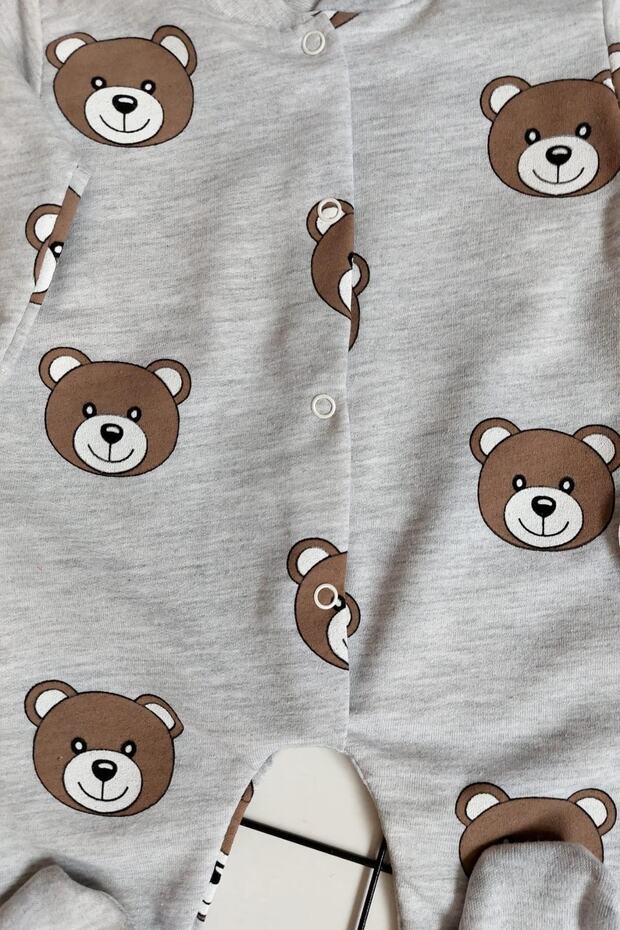 Panda Baskılı Bebek Tulum - 3