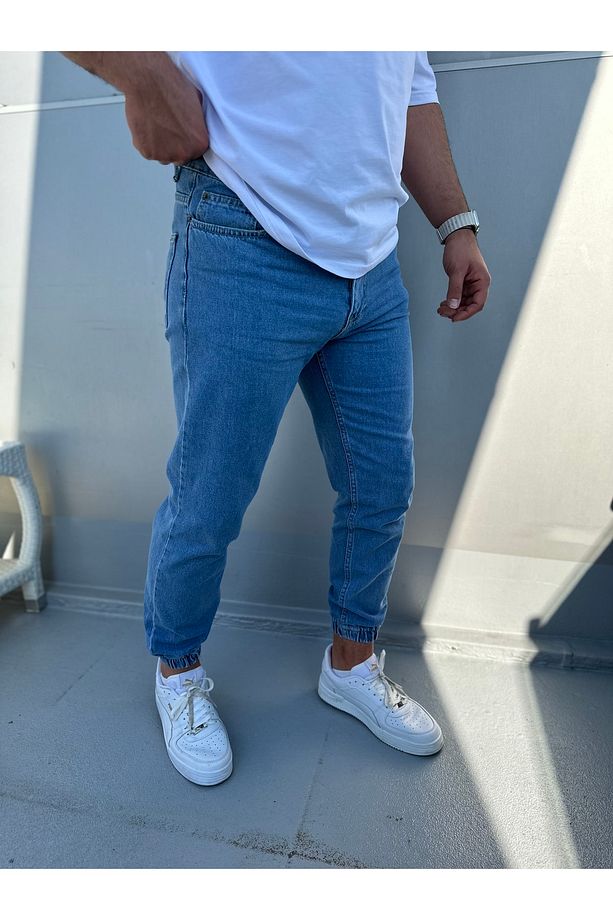 Füme Paça Lastikli Jogger Kot Pantolon - 3