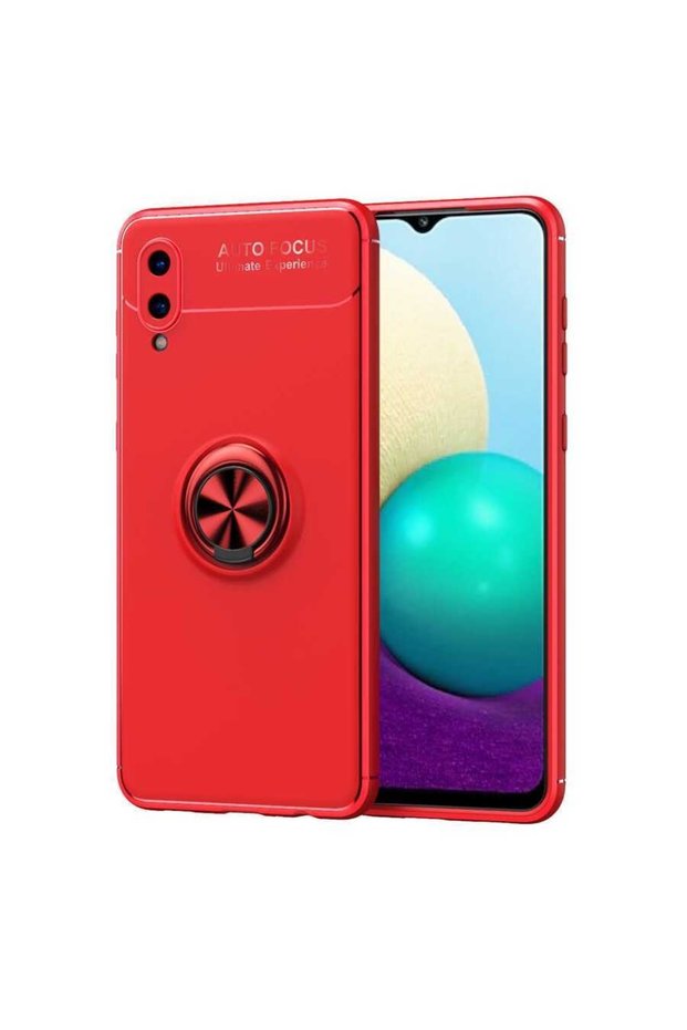 Samsung Galaxy A02 Case Smooth and Soft Back Surface Ravel Cover with Ring Stand