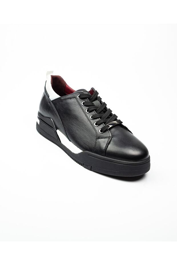 17369 Black Leather Men's Casual Shoes