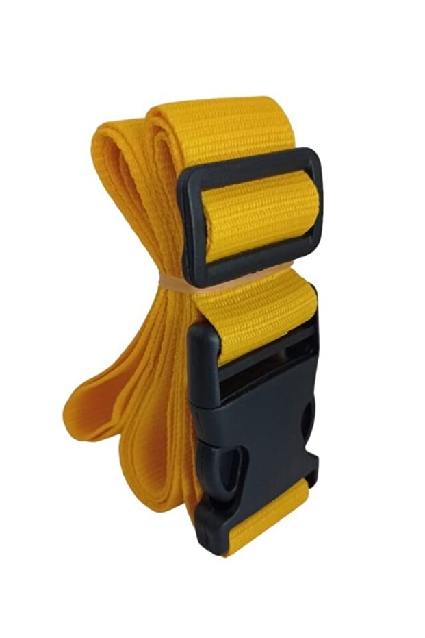 Yellow Color Luggage Suitcase Safety Belt 1 Piece Width 4cm