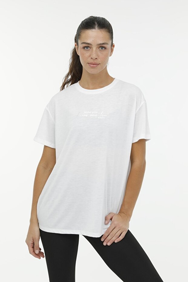 Wl Earlına 11t7111 3Fx White Women's Short Sleeve T-Shirt