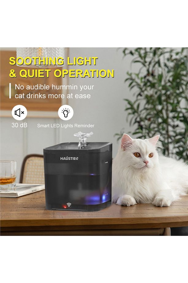 Wf004 Akıllı Kedi Köpek Su Sebili Su Şelalesi - Uv Su Filtrelemeli - Smart Wifi - Tuya App - 7