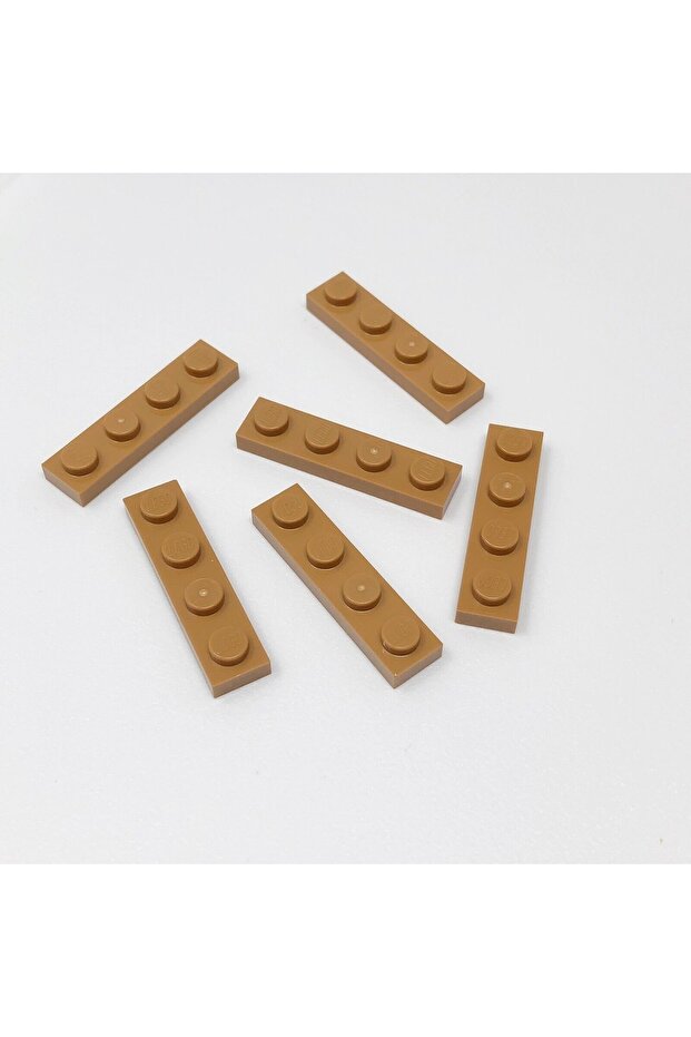 Original Moc Custom Accessory Creator Plate 1 X 4 Flat Brick Light Brown 4 Pieces Will Be Sent