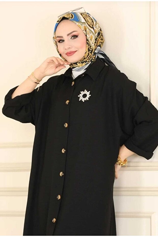 Wonderful Front Buttoned Linen Look Basic Suit - 1