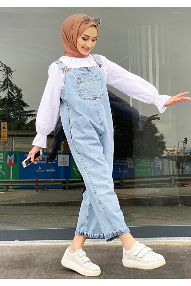 Kadın Kot Tulum - 3