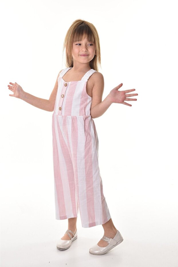 Girl's Summer Strap Jumpsuit