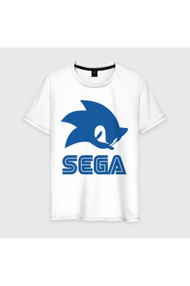 Sonic Sega Patterned Men's T-Shirt