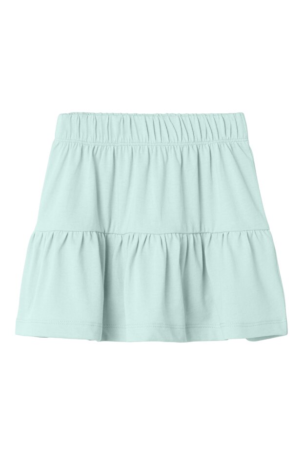Cotton Elastic Waist Girl's Skirt