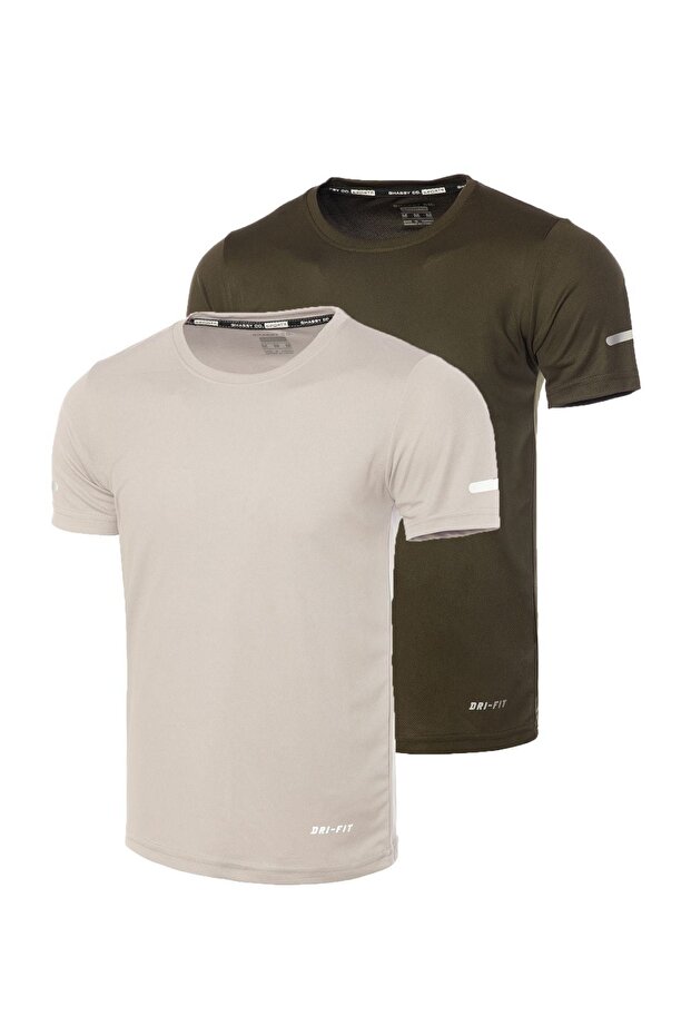 Men's 2-Pack Dry Fit Athletic Moisture-Wicking Everyday Sports T-Shirt