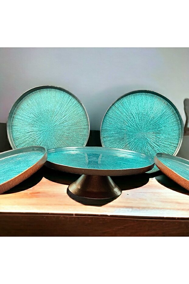 Glass Cake Plate and Cake Stand Cake Set - 2
