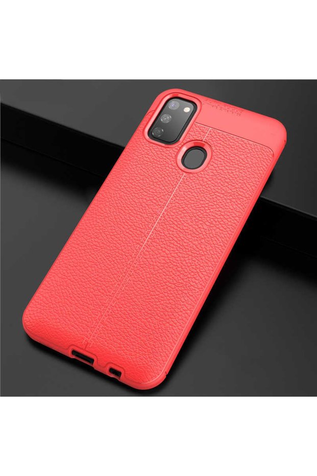 Samsung Galaxy M30S Case Leather Surface View Awesome Cut Niss Cover