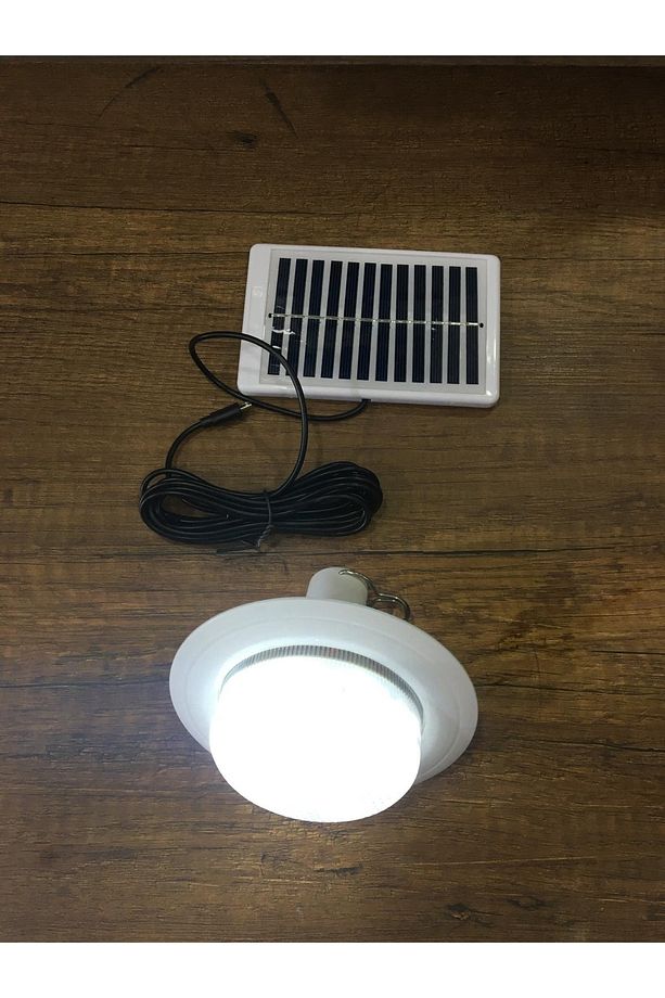 Solarlı Şarjlı Ufo Görünümlü 3 Modlu Işık 12 Ledli Bahçe Aydınlatma Askılı Pratik Kamp Ampul - 3