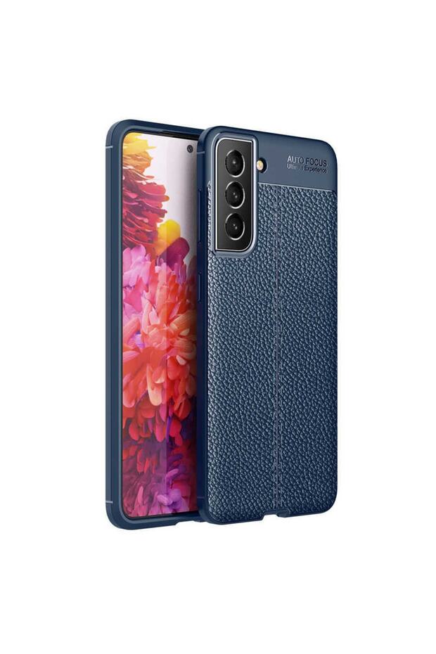 Samsung Galaxy S21 Fe Case Leather Surface View Awesome Cut Niss Cover