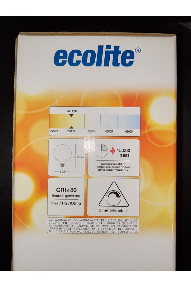 Led Dimmerable Soft Filament Globe G125 7,5w E27 2700k Led Ampul - 4