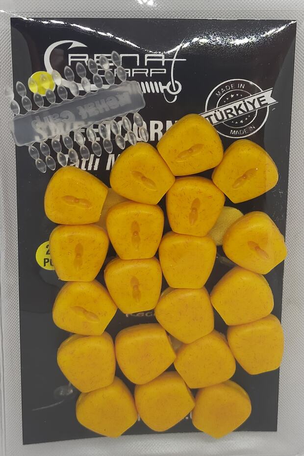 12 Mm Yüzen Silikon Mısır Yapay Yem ( 20 Adet) - 1