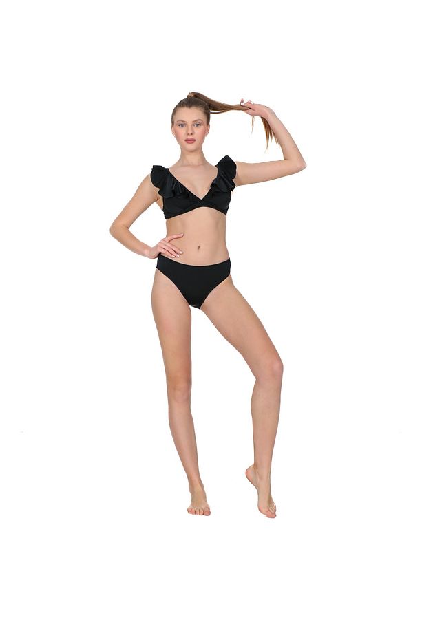Valonlu Bikini Siyah - 3