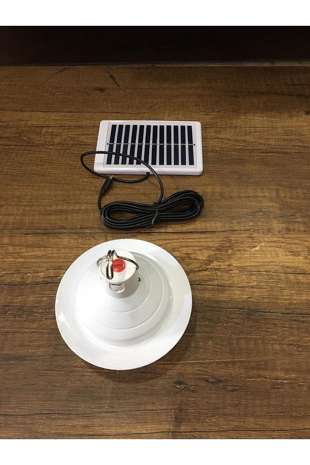 Solarlı Şarjlı Ufo Görünümlü 3 Modlu Işık 12 Ledli Bahçe Aydınlatma Askılı Pratik Kamp Ampul - 5