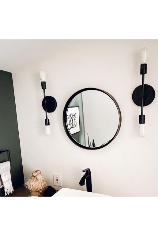 Retro 1, modern, vintage Black 2xe27 Lampholder Metal Wall Sconce Note: Price is for 1 Piece
