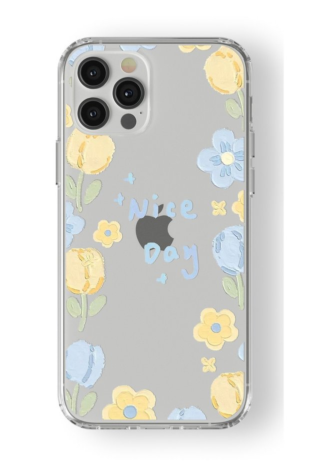 iPhone 13 Pro Max Compatible Nice Day Design Printed Transparent Case