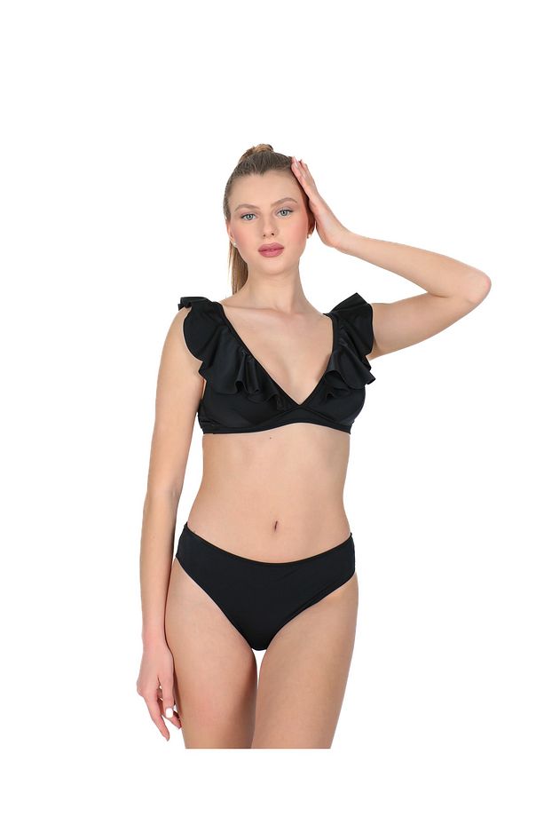 Valonlu Bikini Siyah - 6