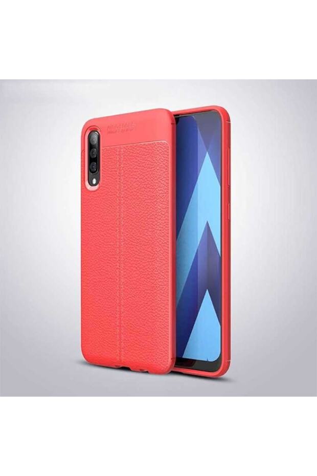 Samsung Galaxy A70 Case Leather Surface View Awesome Cut Niss Cover
