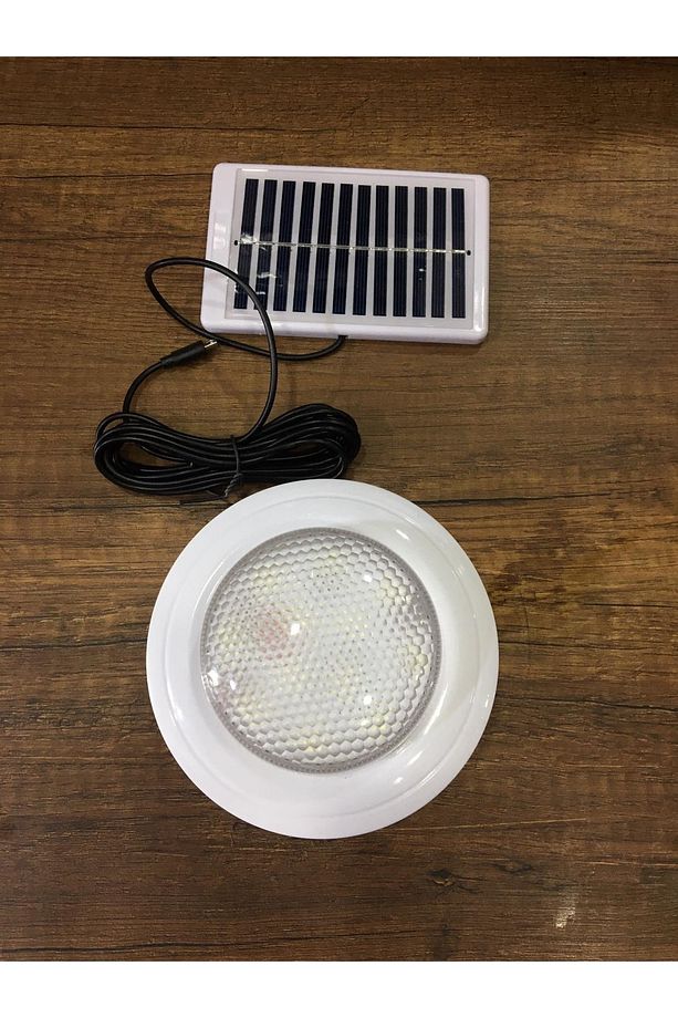 Solarlı Şarjlı Ufo Görünümlü 3 Modlu Işık 12 Ledli Bahçe Aydınlatma Askılı Pratik Kamp Ampul - 4