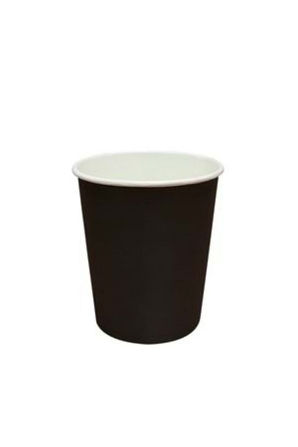 Kalın Siyah Kapaklı Karton Kağıt Bardak 8oz Ekstra 230 ml 100 Adet - 2