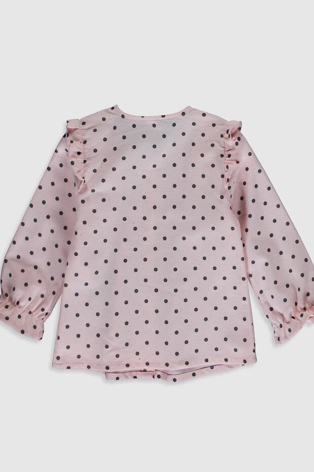 Kız Bebek Pembe Baskılı Lt4 Gömlek - 2