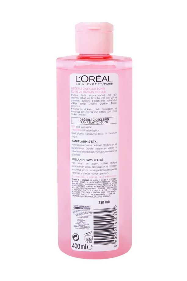 Değerli Çiçekler Kuru Ve Hassas Cilt Tonik 400 ml 3600523440199 - 3